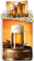 Bier Dekbedovertrek Pul - Eenpersoons - 140 x 200 cm - Multi