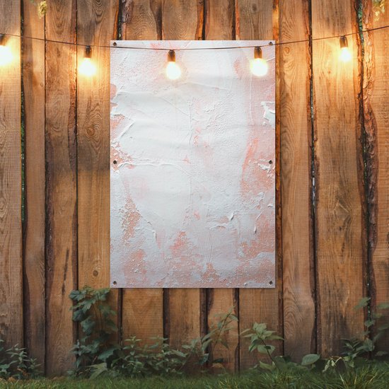 Affiche jardin - Toile Posters de jardin extérieur - Peinture - Abstrait - Design - 80x120 cm - Jardin