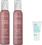 Bol.com 2x L’ANZA HEALING Butter Whip Styling Foam 168ML + WILLEKEURIG Travel Size aanbieding