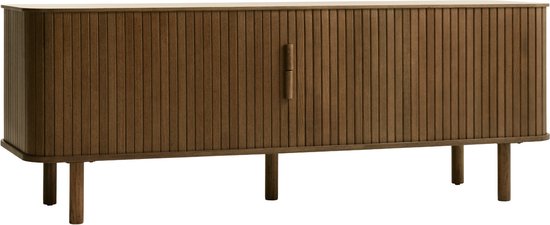 Foto: Tv meubel bruin eikenhout schuifdeuren 160x40x55 6cm cavo giga living