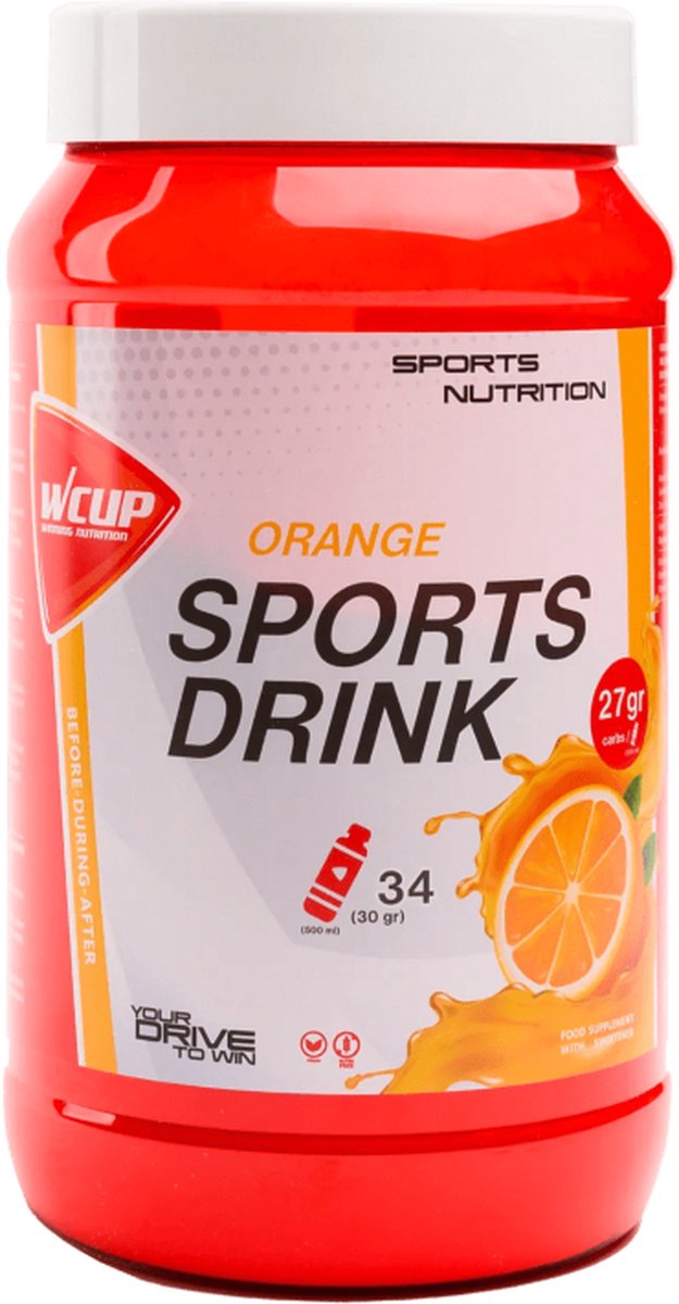 Goedkoopste Wcup Sports Drink Orange 1kg