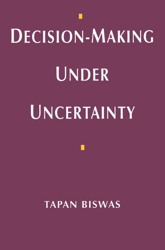 Decision Making under Uncertainty - cover