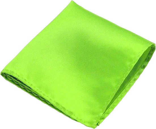 Fako Fashion® - Pochette - Pochette - Satin - 22x22cm - Vert Fluo