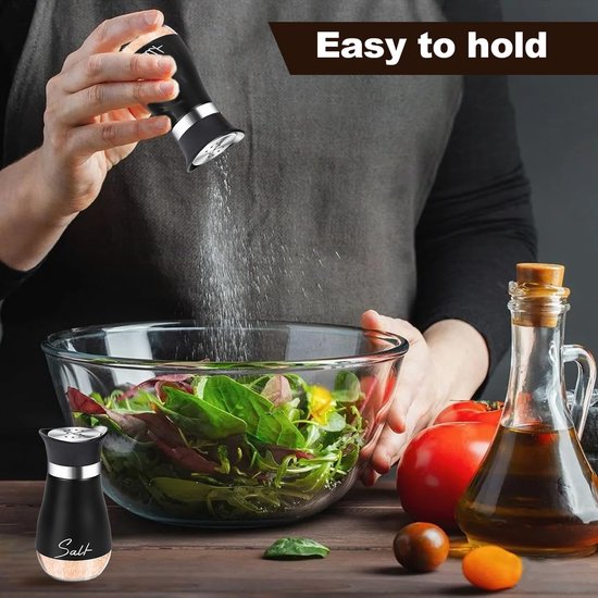 Lesser & Pavey Brits ontworpen zout- en pepersets | zout- en pepershaker voor alle soorten keukens | Zoutshaker & peper shaker perfect voor thuis of bedrijf - koe