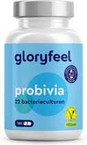 gloryfeel - Probiotics - Probivia® Cultures Complex - 22 bacteriestammen + inuline - Probiotics 180 capsules met enteric-coating - inclusief Lactobacillus, Bifidobacterium - 100% veganistisch
