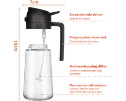 Olijfolie Fles Verstuiver voor Keuken - Oliefles - BBQ Accesoires - Olie Pomp - Cooking Spray