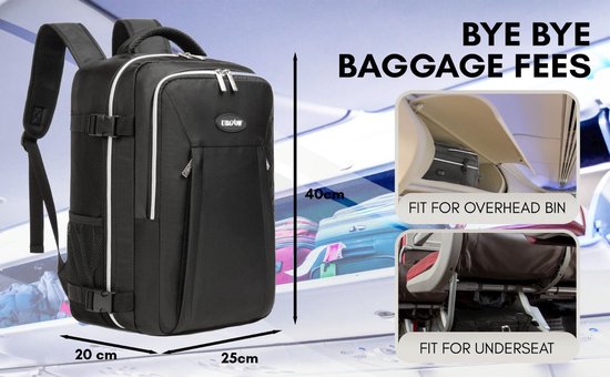 Ryanair Gratis Kleine Tas | Tassen tot 40 x 30 x 20 cm