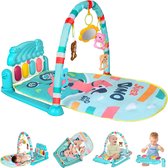 Baby Speelkleed Met Boog - Babyspeelgoed 0 Jaar - Kinderspeelgoed 1 Jaar - Speelmat - Babygym - Speelmat - Blauw