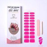 Pop of Color Amsterdam - Kleur: Screaming Pink - Gel nail wraps - UV nail wraps - Gel nail stickers - Gel nail foil - Nail stickers - Gel nagel wraps - UV nagel wraps - Gel nagel Stickers - Nagel wraps - Nagel stickers