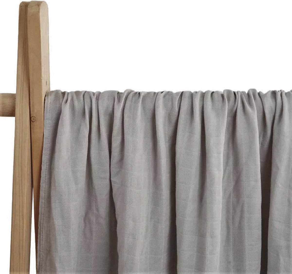 Goedkoopste Hydrofiele doek XL - 120x120 cm - Inbakerdoek - Effen Grijs - Swaddle doek groot