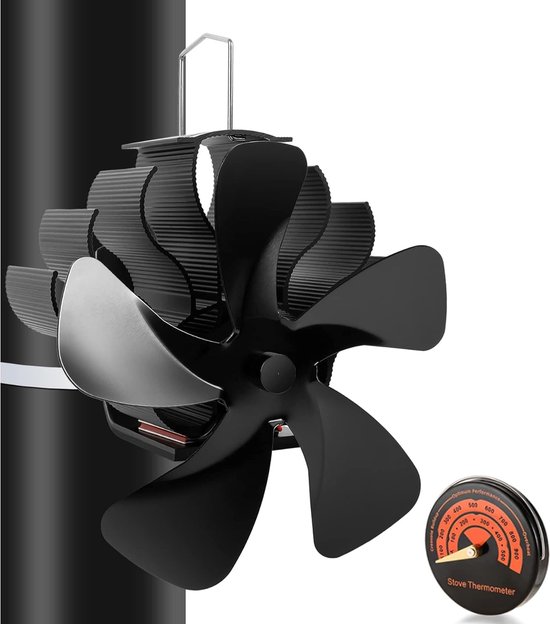 kachelventilator voor houtkachel- Ecofan - Houtkachel - Montage op de kachelpijp