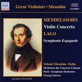Yehudi Menuhin, Orchestre Des Concerts Colonne, Paris Sympony Orchestra, George Enescu - Mendelssohn: Violin Concerto/Lalo: Symphonie Espagnole (CD)