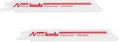 KWB reciprozaagblad - Voor metaal - Lengte 130 mm - HSS Bi metaal - 579100 - 2 stuks