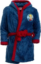 Kinderbadjas met capuchon - met motieven in de stijl van een brandweerman