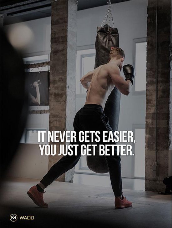 Poster Get Better - 30x40 cm -  Motivational Quotes - WALLLL