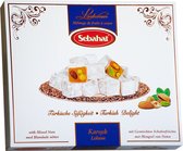 Sebahat Turks Fruit - Lokum - Turkish Delight - pistache, amandel en hazelnoot 500 gram