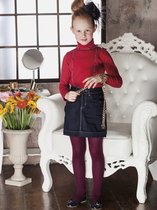 Trasparenzine kinderpanty maat 98/104 bordo