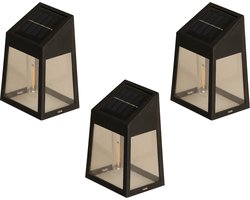 Luxform - 3x Solar Wandlamp - Vigo - 8 Lumen - Werkend op zonne-energie - Set van 3 stuks