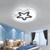 LuxiLamps - Ster & Maan Acryl Plafondlamp - LED Kroonluchter -Koel Wit - Kinder Kamer - Moderne Woonkamer Lamp - 42 cm - Plafonniere