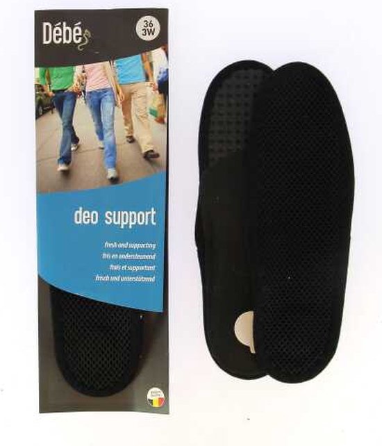 DEBE Deo Support - Frisse Inlegzool die platte en vermoeide voeten voorkomt - 45