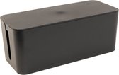 Intirilife Kabelbox in Zwart - 32.1 x 13.6 x 12.7 cm - Kabelbeheer box, organizer om kabels en stekkerdozen te verbergen
