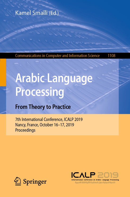 Communications in Computer and Information Science1108- Arab ... - cover