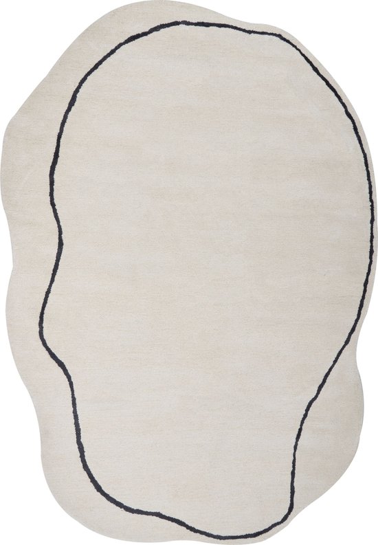 DERA - Vloerkleed - Beige - 160 x 230 cm - Viscose