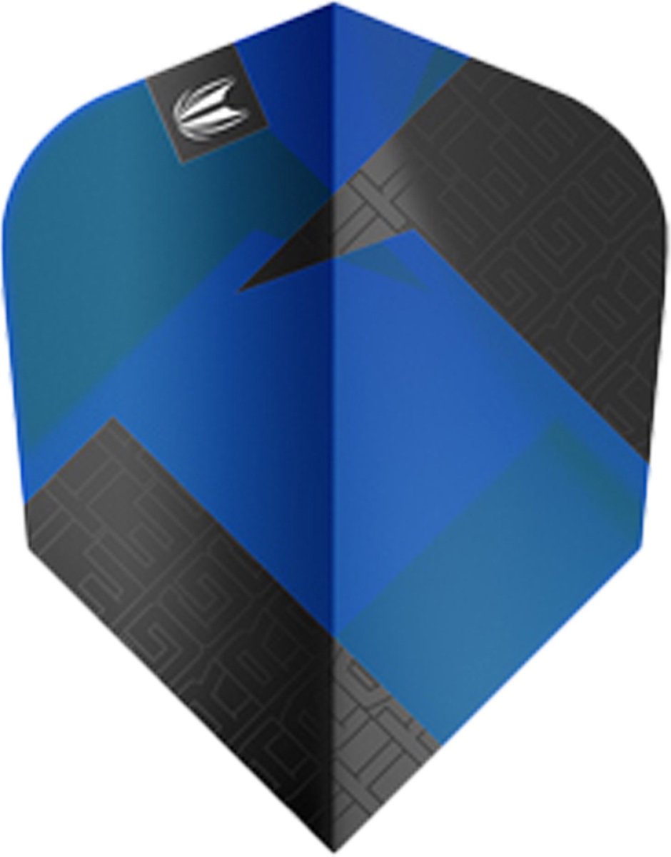 Target Tag 3 Set Black Blue Ten-X - Dart Flights