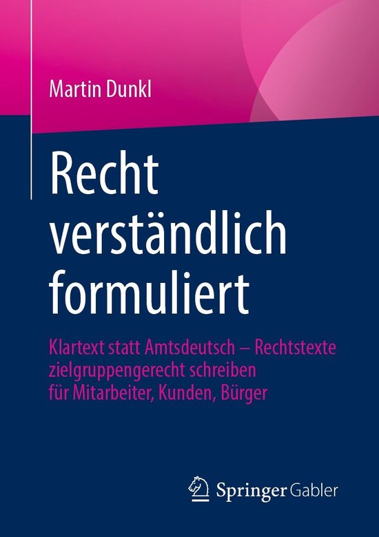 Business and Economics (German Language) - Recht verständli ... - cover