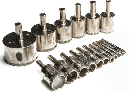 DT-DIATOOL Diamantboren 1/4 inch met hardmetalen boor met diamantpunt
