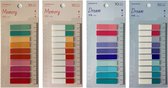 Index tabs - 800 stuks - inclusief liniaal - 40 kleuren - sticky notes