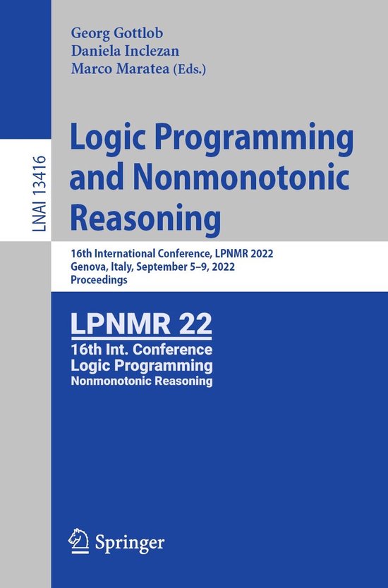 Springer Nature Proceedings Computer Science - Logic Program ... - cover