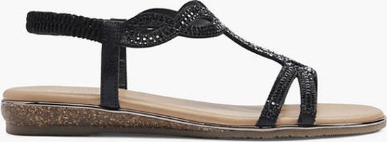graceland Zwarte sandaal - Maat 40