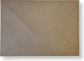 100 enveloppes de Luxe - C6 - Kraft - 162x114mm - 110 grammes