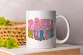 Mug Infirmière Pacu - Vie d'infirmière - Cadeau - Présent - Héros infirmiers - Soins infirmiers - Infirmière forte - Infirmière - Soignante - Sœur - Aide-soignante