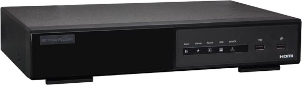 IP-NETWERK-VIDEORECORDER - HD - 4 KANALEN - EAGLE EYES - ETS - SWITCH POE - 1.3 MP