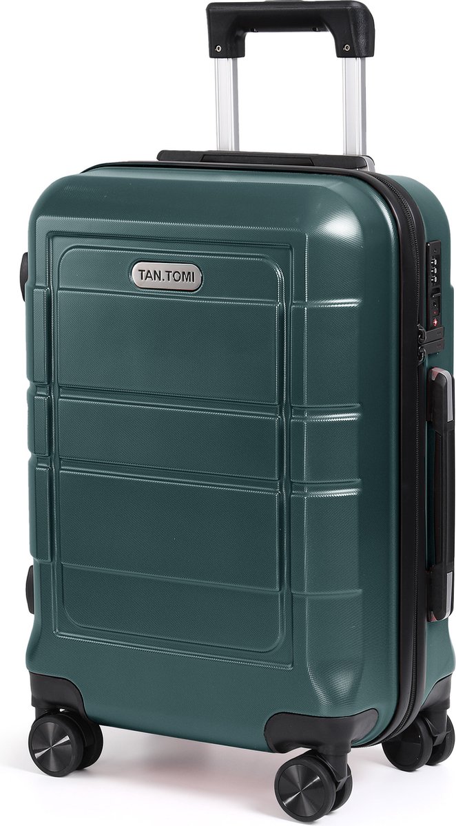 TAN.TOMI Reiskoffer 41L - Harde Koffer - Handbagage & Ruimbagage - Trolley Koffer met 4 Wielen en Cijferslot - Lichtgewicht & Stevig