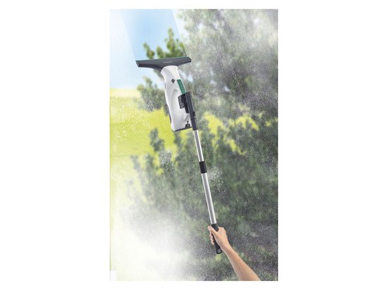 Elektrische Raamreiniger Met Telescoopsteel - Accu 40 Min - 28cm Zuigmond Geel