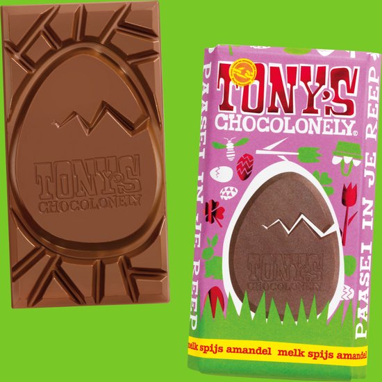 Tony's Chocolonely Pasen Chocokadoos - Chocolade Paas Pakket - Pasen Geschenkset - Cadeau Box - Paaschocolade - Paascadeautjes voor Kinderen - Paaseitjes, Paasrepen & Paas Proeverijtje - Tony's Chocolonely