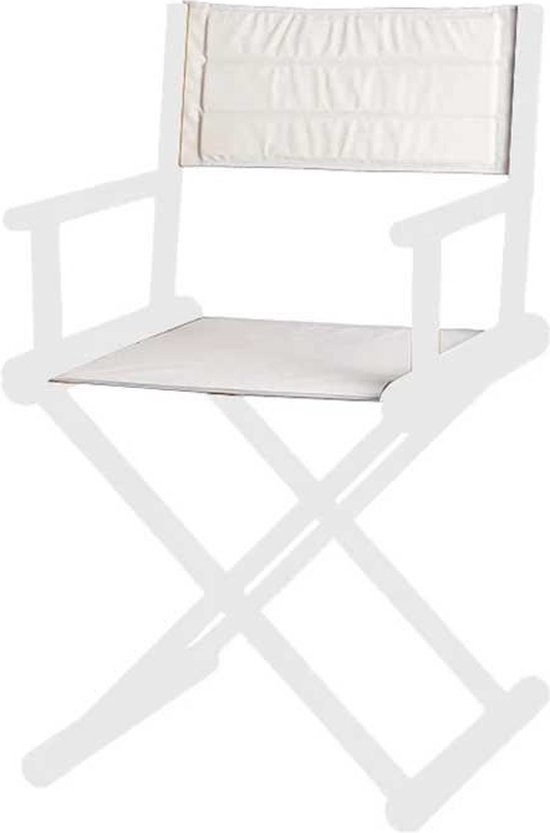 Marine Business Directeur Canvas Stoel Reserveonderdeel Zilver 48 x 45 x 1 cm