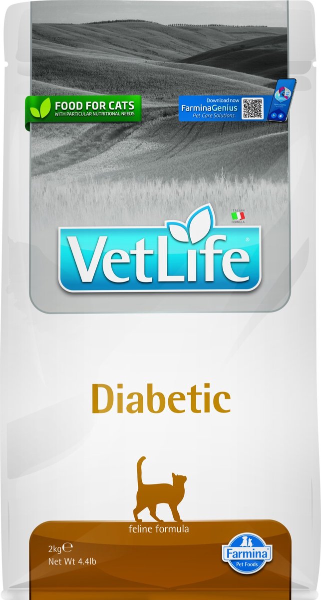 Farmina VetLife Diabetic – Kattenvoer – 2 kg