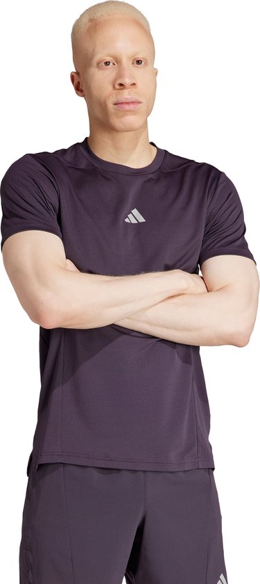adidas Performance Designed for Training HIIT Workout HEAT.RDY T-shirt - Heren - Paars- XS
