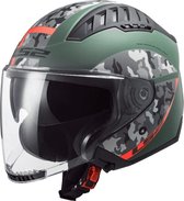 LS2 Helm Copter Crispy OF600 mat groen / oranje maat S