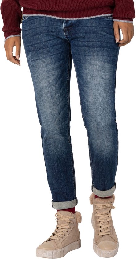 TIMEZONE Dames Jeans Broeken SLIM NALITZ 7/8 slim Fit Blauw Volwassenen