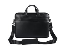 UNIQ Accessory 15.6 inch leren laptoptas - Zwart