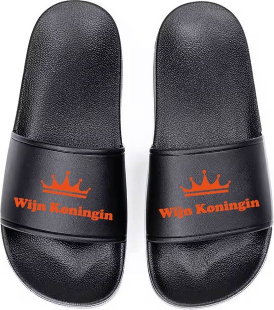 Slippers wijn koningin zwart 46