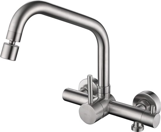 Keukenkraan Wandmontage - 3/4 Inch Aansluiting voor Vaatwasser en