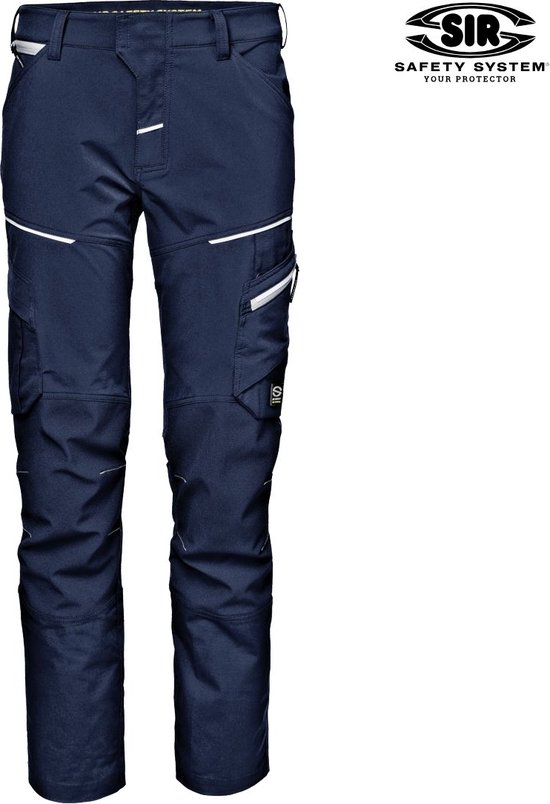 Foto: Sir safety guard gemini ultra stretch werkbroek donkerblauw werkbroek met multifunctionele praktische zakken en ultra stretch