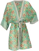 Robe d’été Femmes - Overtop - Fleurs - Vert - Taille unique - Robe de plage - Robes d'été Femmes - Robe d’été Femmes Adultes