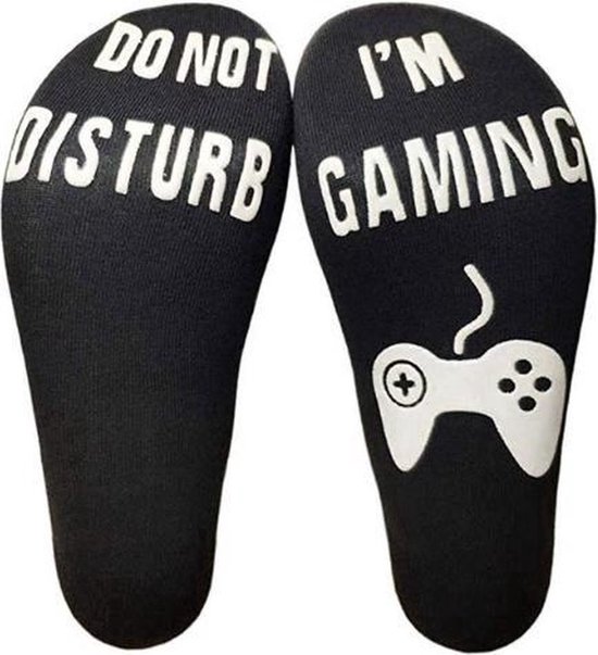 New Age Devi - Do not disturb > I'm Gaming - Sokken - ⁠One Size - Zwart met witte letters